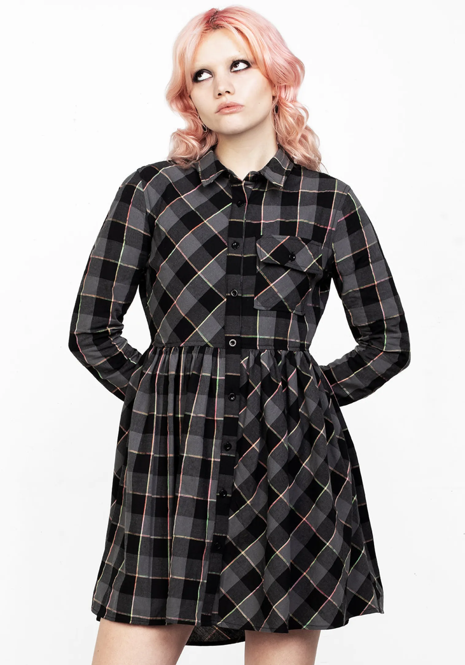 Melody Check Skater Dress