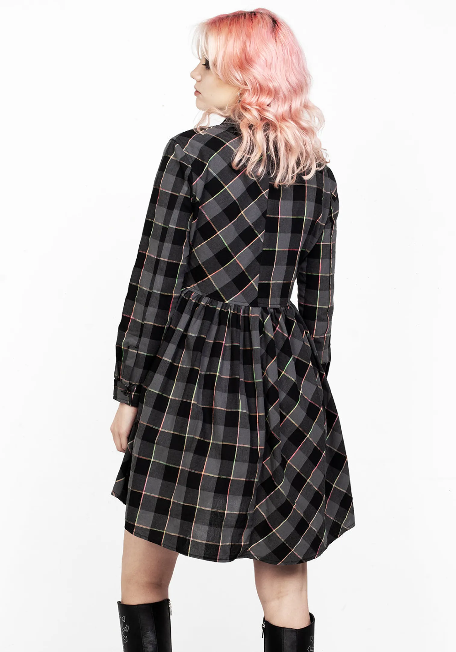Melody Check Skater Dress