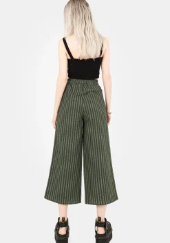 Memorantia Wide Leg Culottes - Green