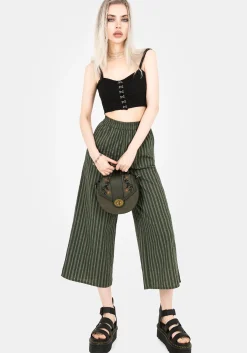 Memorantia Wide Leg Culottes - Green
