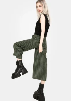 Memorantia Wide Leg Culottes - Green