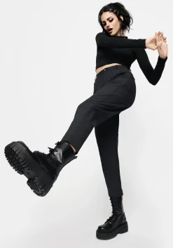 Merci High Waist Tapered Trouser