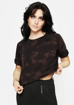 Mercury Tie Dye Boxy Crop Cotton Tee