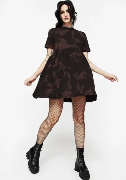 Mercury Tie Dye Cotton Mini Skater Dress