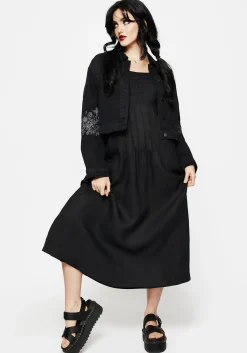 Merrymount Embroidered Midaxi Dress