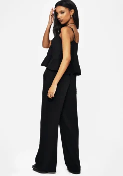Merrymount Embroidered Wide Leg Trouser