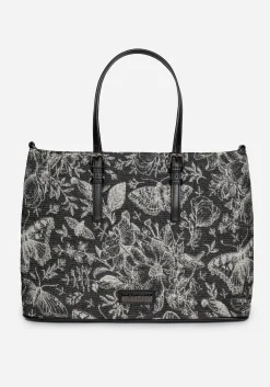 Metamorphosis Butterfly Floral Print Handbag