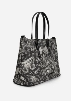 Metamorphosis Butterfly Floral Print Handbag