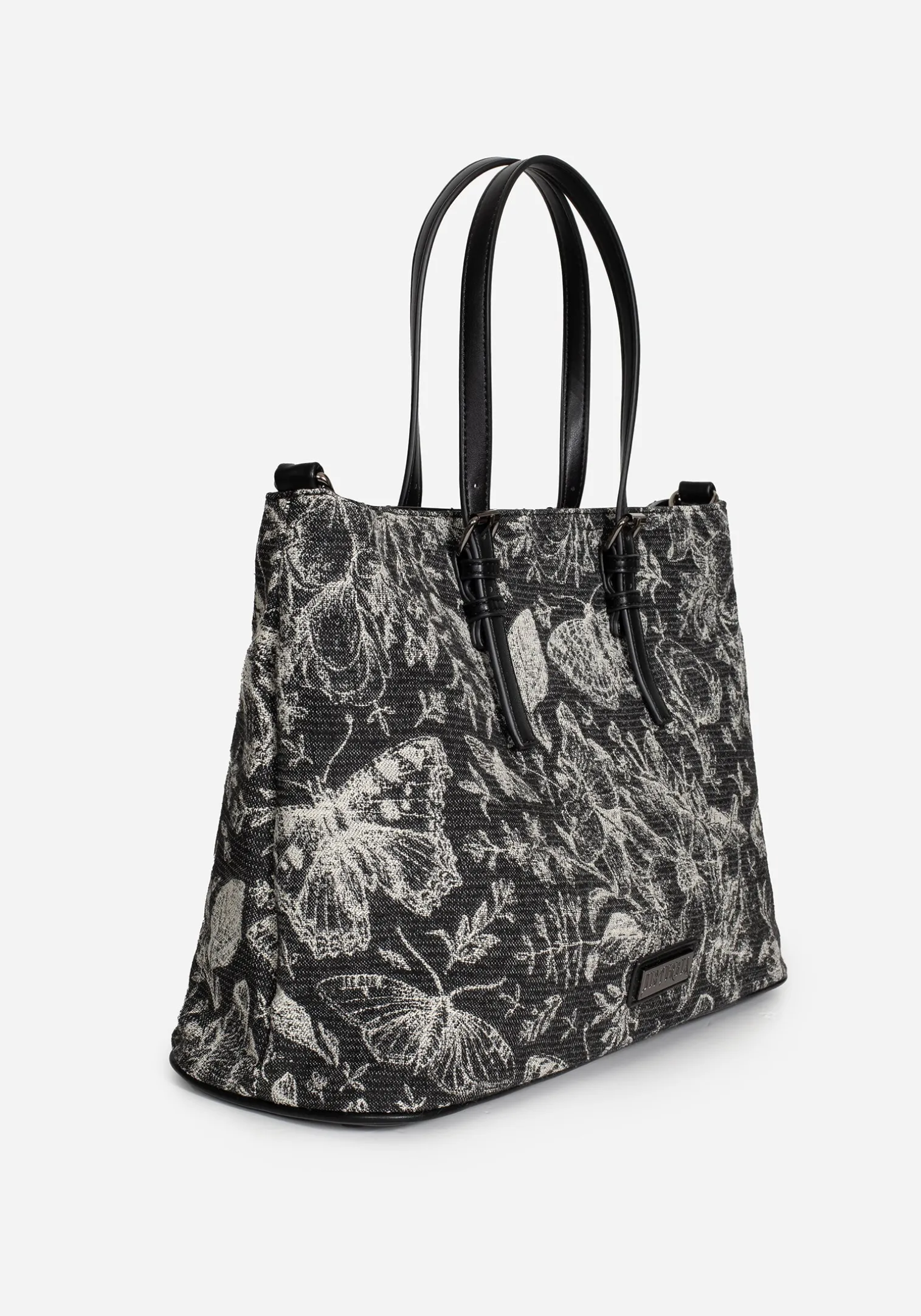 Metamorphosis Butterfly Floral Print Handbag