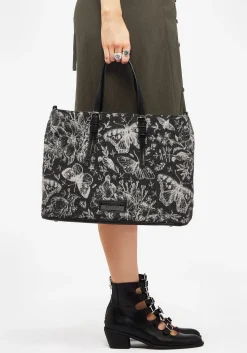 Metamorphosis Butterfly Floral Print Handbag