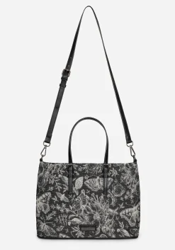 Metamorphosis Butterfly Floral Print Handbag