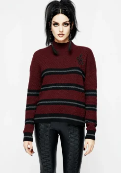 Mimic Striped Knit Sweater