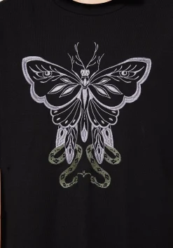 Mimicry Embroidered Mini Tee Dress