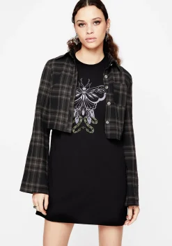 Mimicry Embroidered Mini Tee Dress