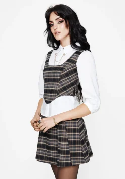 Mire Button Up Puff Sleeve Chain Collared Shirt
