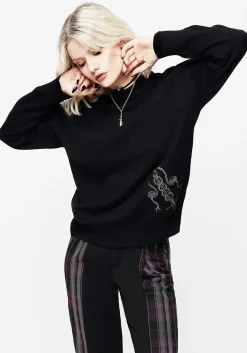 Misericorde Embroidered Knit Sweater