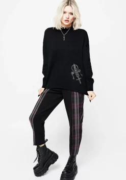 Misericorde Embroidered Knit Sweater