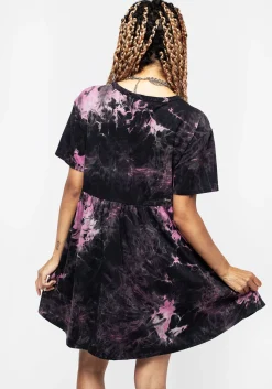 Misunderstood Tie Dye Mini Skater Dress