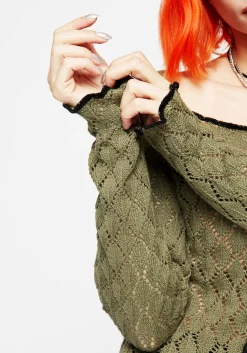 Mixed Feelings Patchwork Knit Top