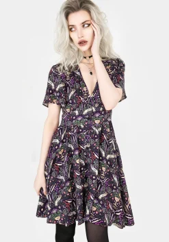 Modern Mystic Button Up Mini Dress