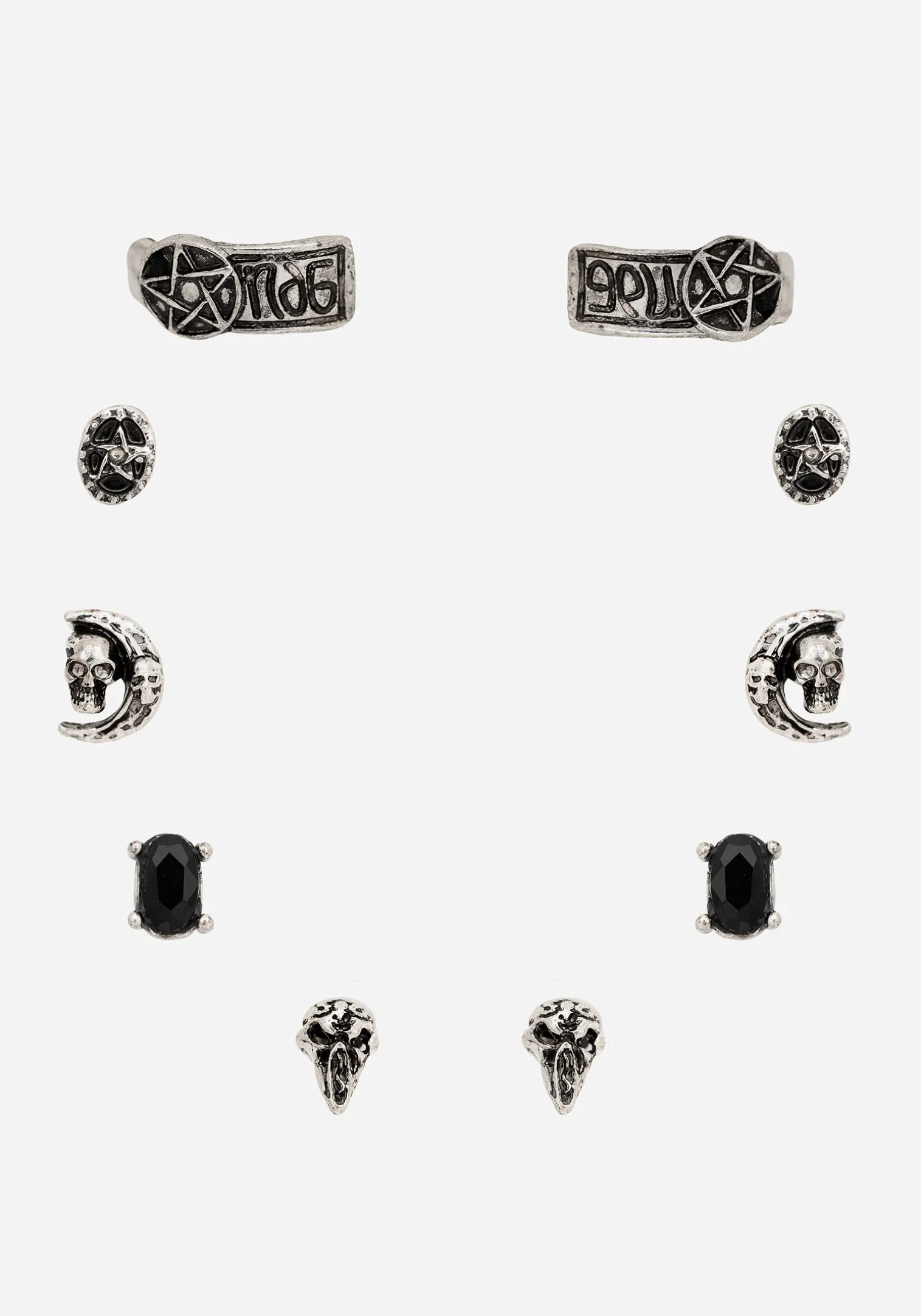 Moira Skull Stud Earrings Set