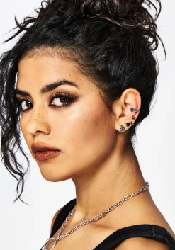 Moira Skull Stud Earrings Set