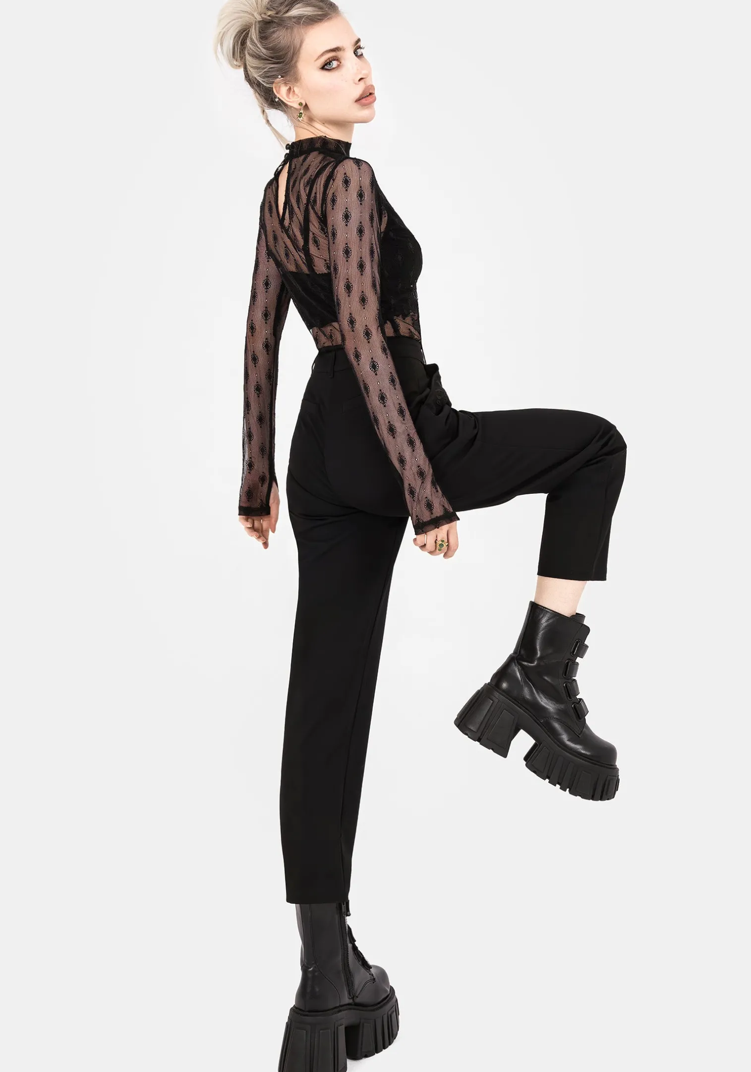 Mona Embroidered Tapered Trousers