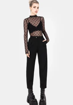 Mona Embroidered Tapered Trousers