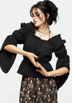 Monstera Halter Tie Square Neck Top