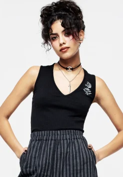 Moonflower V-Neck Vest Top