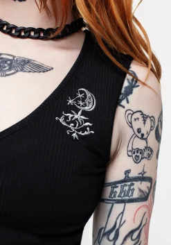 Moonflower V-Neck Vest Top