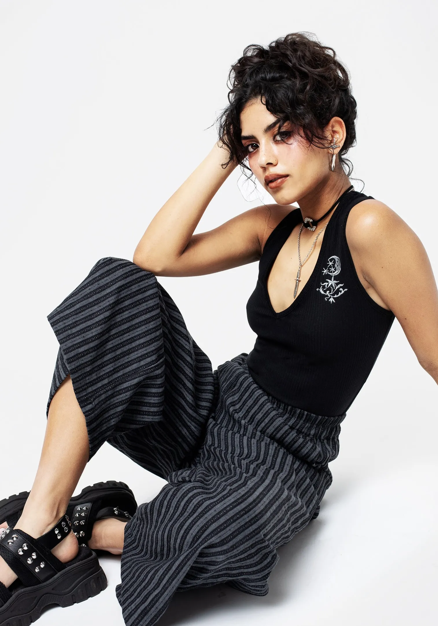 Moonflower V-Neck Vest Top