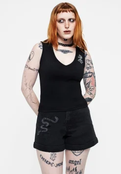 Moonflower V-Neck Vest Top