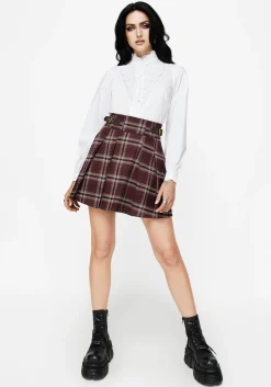 Morgaine Lace Detail Button Up Shirt - White