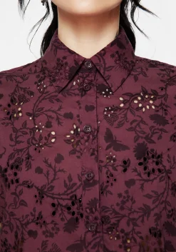 Morgana Cotton Broderie Button Up Shirt