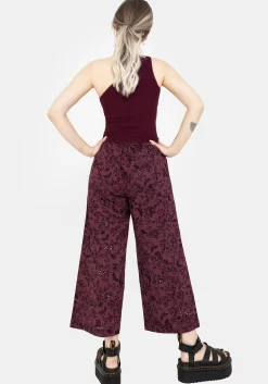 Morgana Cotton Broderie Tie Waist Culottes