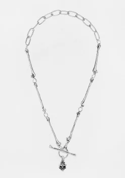 Mori Bones Black Agate Choker