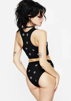 Mori Skull Embroidered Briefs