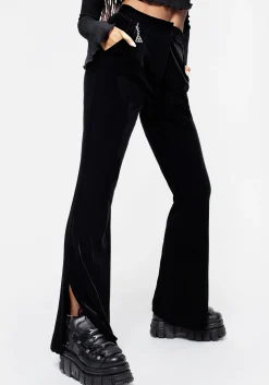Morrigan Side Split Flared Trousers