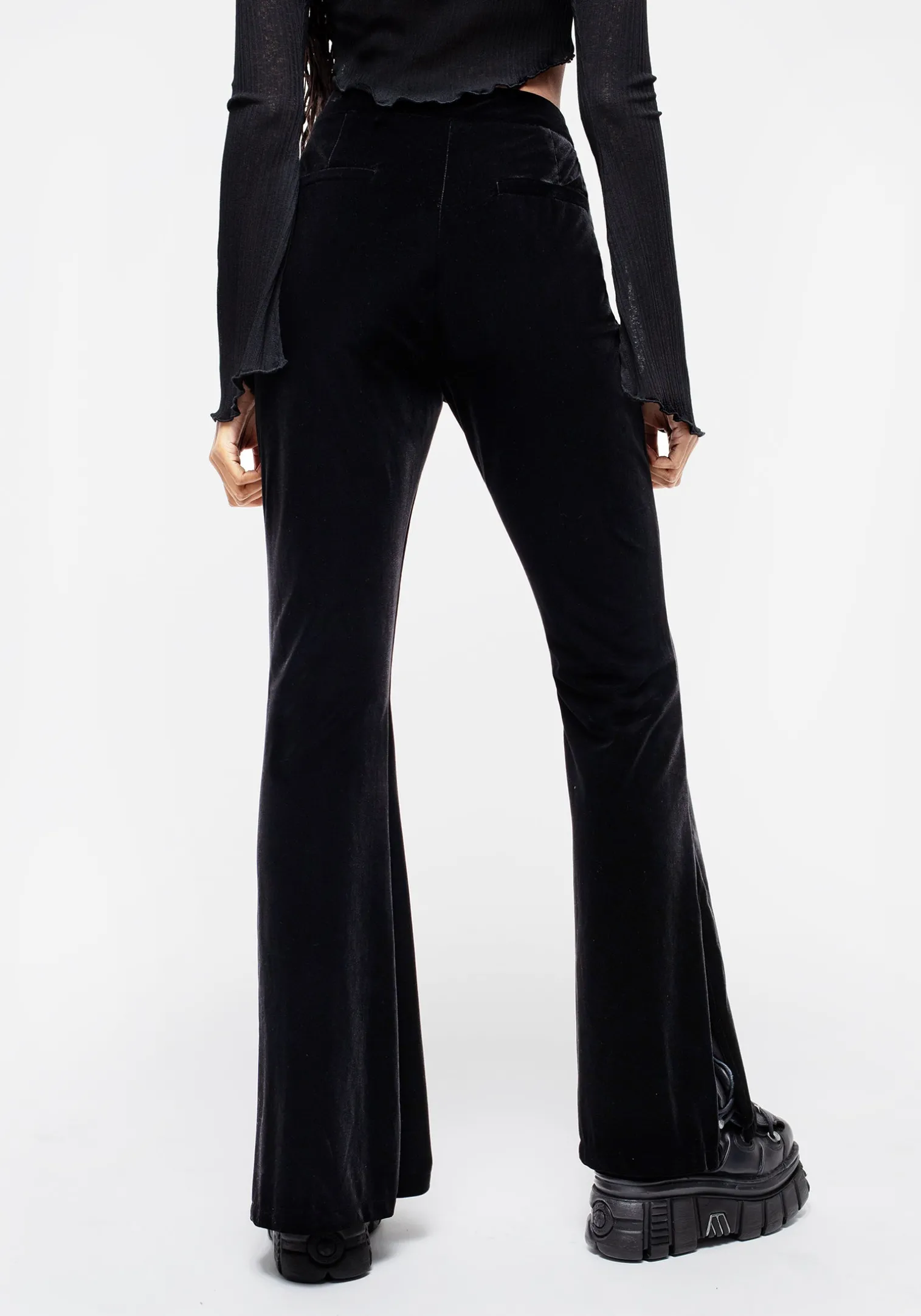 Morrigan Side Split Flared Trousers