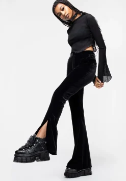 Morrigan Side Split Flared Trousers