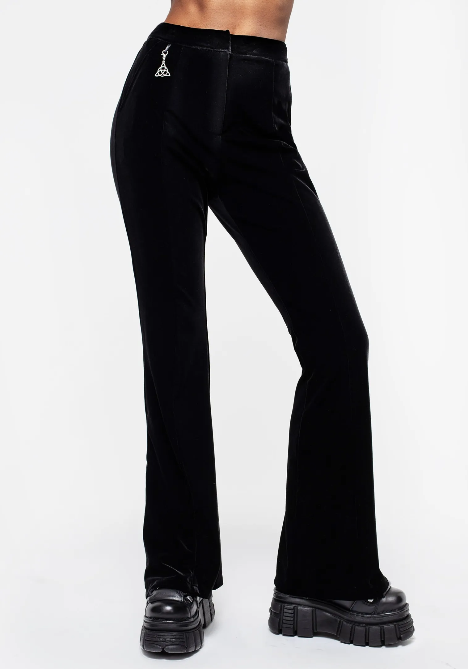 Morrigan Side Split Flared Trousers