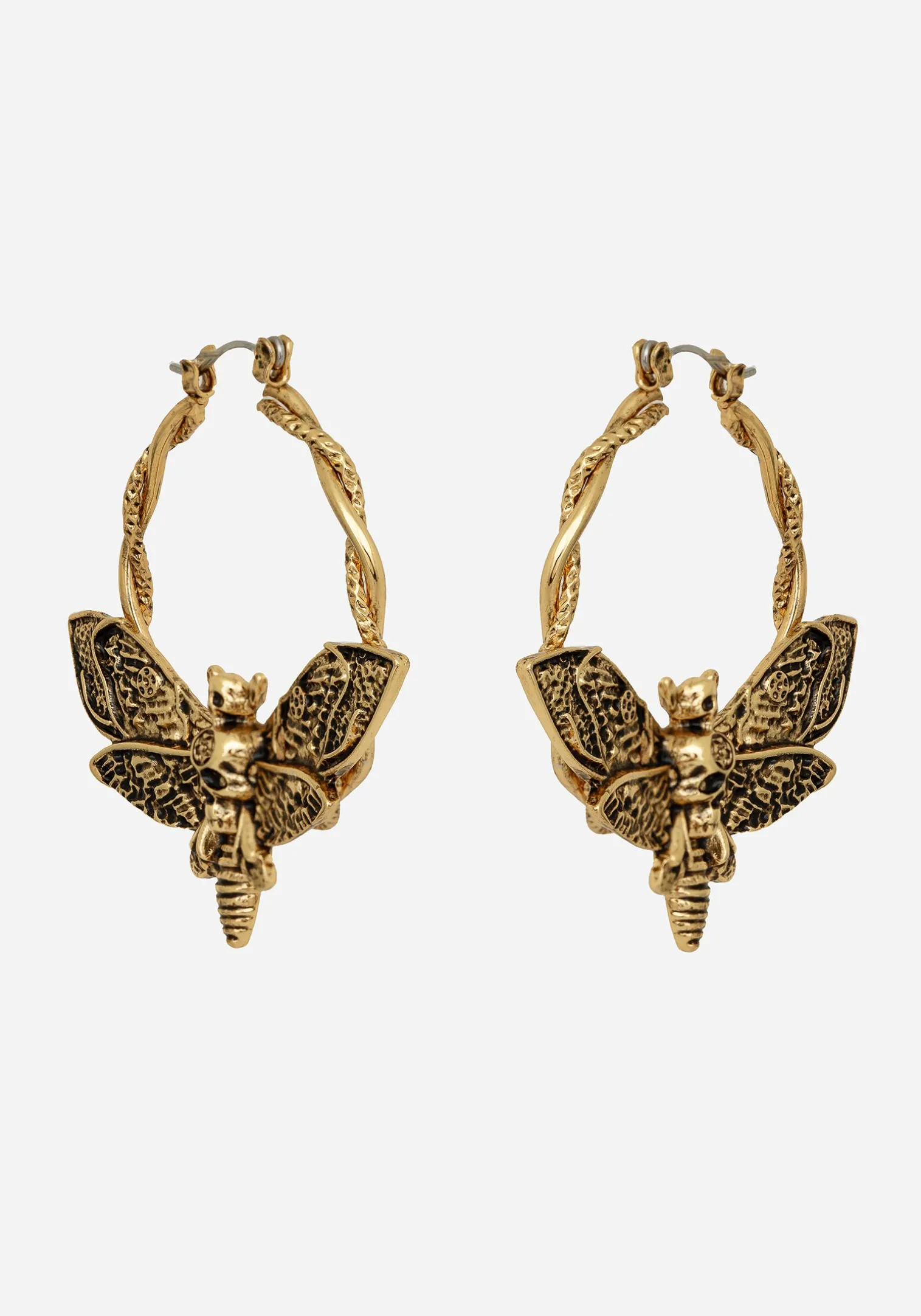 Mortmoth Hoop Earring - Gold