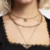 Mortmoth Layered Choker Necklace - Gold