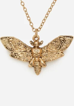 Mortmoth Layered Choker Necklace - Gold
