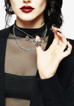 Mortmoth Layered Choker Necklace