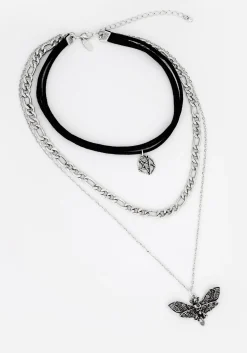 Mortmoth Layered Choker Necklace