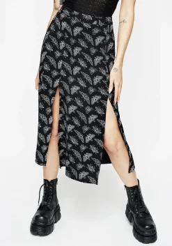 Mortmoth Midi Skirt With Splits
