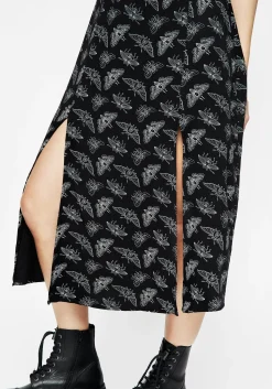 Mortmoth Midi Skirt With Splits