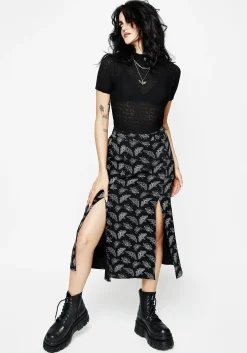 Mortmoth Midi Skirt With Splits